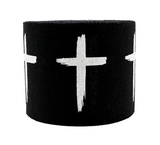 Distressed Cross Sports 100% Cotton Athletic Tape Black White