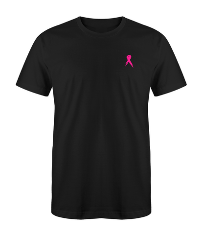 Pink Ribbon Black T-Shirt