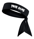 Grey - Custom Personalizable Drip Name Tie Headband