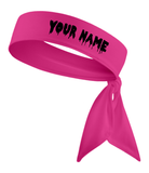 Red - Custom Personalizable Drip Name Tie Headband