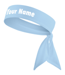 White - Custom Personalizable Name Tie Headband