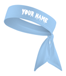 Blue - Custom Personalizable Drip Name Tie Headband