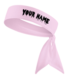 Red - Custom Personalizable Drip Name Tie Headband