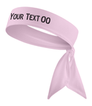 Custom Personalizable Pink Football/Soccer Name Tie Headband