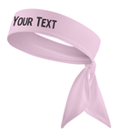 Custom Personalizable Pink Football/Soccer Name Tie Headband