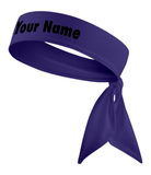 Black - Custom Personalizable Name Tie Headband