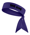 White - Custom Personalizable Drip Name Tie Headband