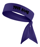 Blue - Custom Personalizable Drip Name Tie Headband