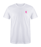 Light Pink Ribbon Black T-Shirt