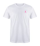 Light Pink Ribbon White T-Shirt