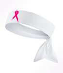 Light Pink Ribbon White Tie Headband