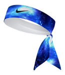 Custom  Blue Galaxy Tie Headband