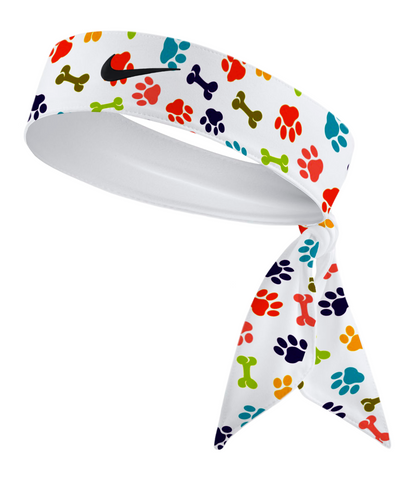 Custom  Multi. Color Puppy Paw Tie Headband