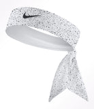 Custom  Black White Speckle Tie Headband