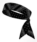 Custom  Black Bandana Tie Headband