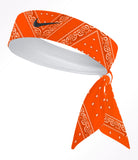 Custom  Orange Bandana Tie Headband